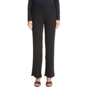Simon Miller Marek Ribbed Wide Leg Pants - M Black
